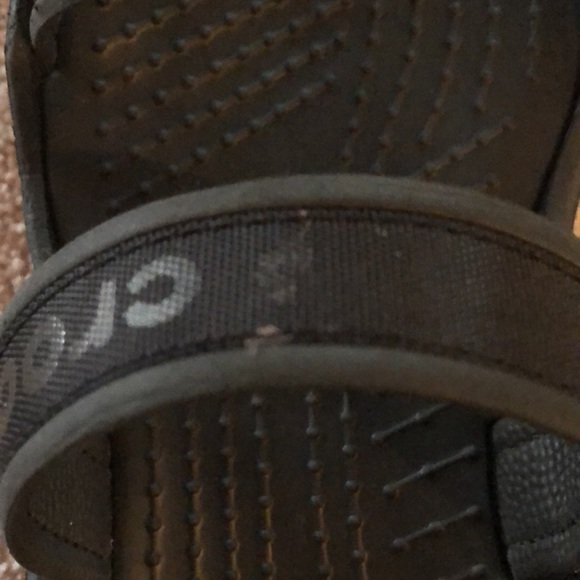 Crocs Black Slide Double Strap Sandals - Picture 6 of 6